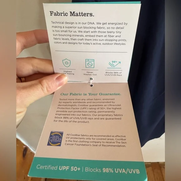 Coolibar Women’s L Santa Barbra Tunic Top UV Protection Vacation Cruise Beach - Picture 11 of 14